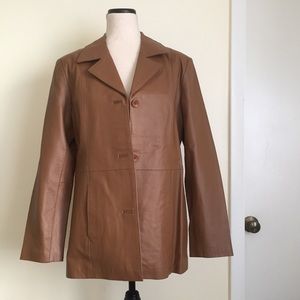 Jessica Holbrook Women Leather Jacket Size…